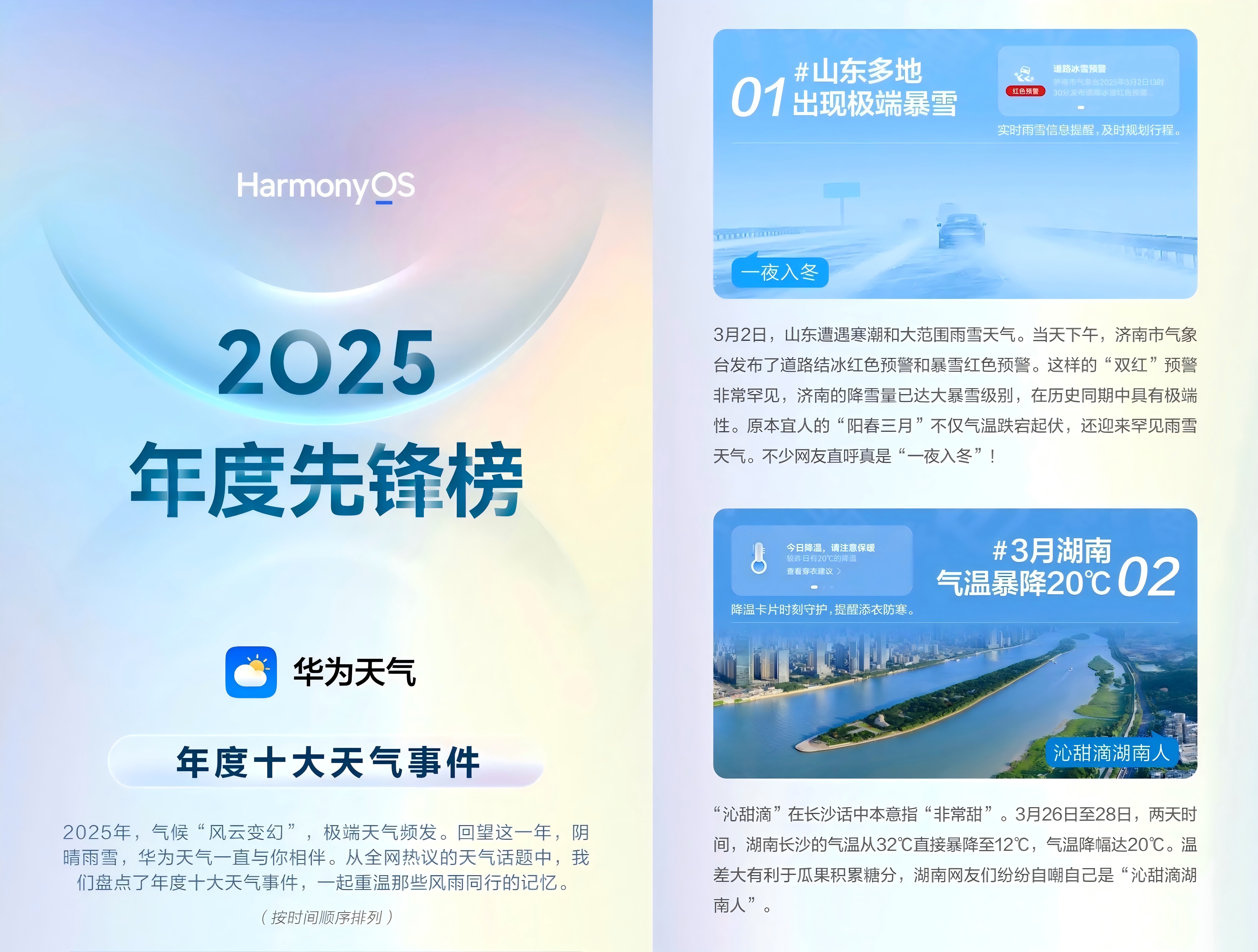 2025天气太魔幻？华为天气年度榜单盘点十大“名场面”